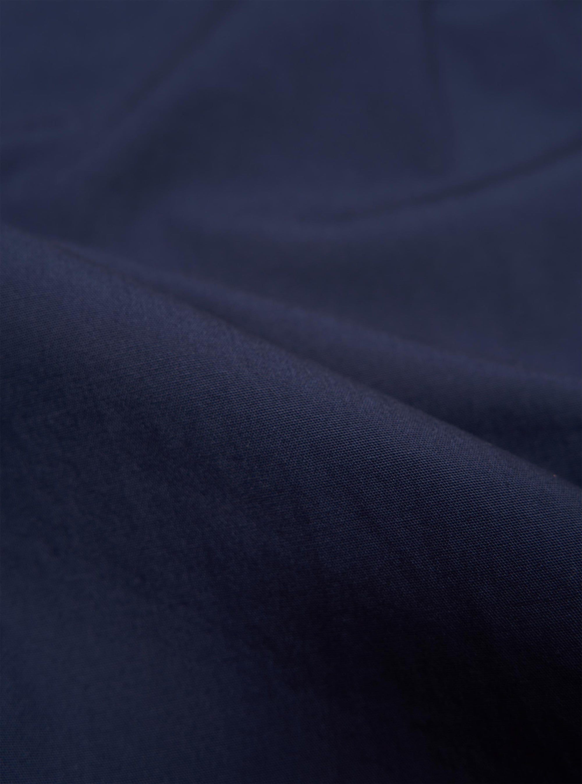 Navy Peached Poplin Oxford Pant