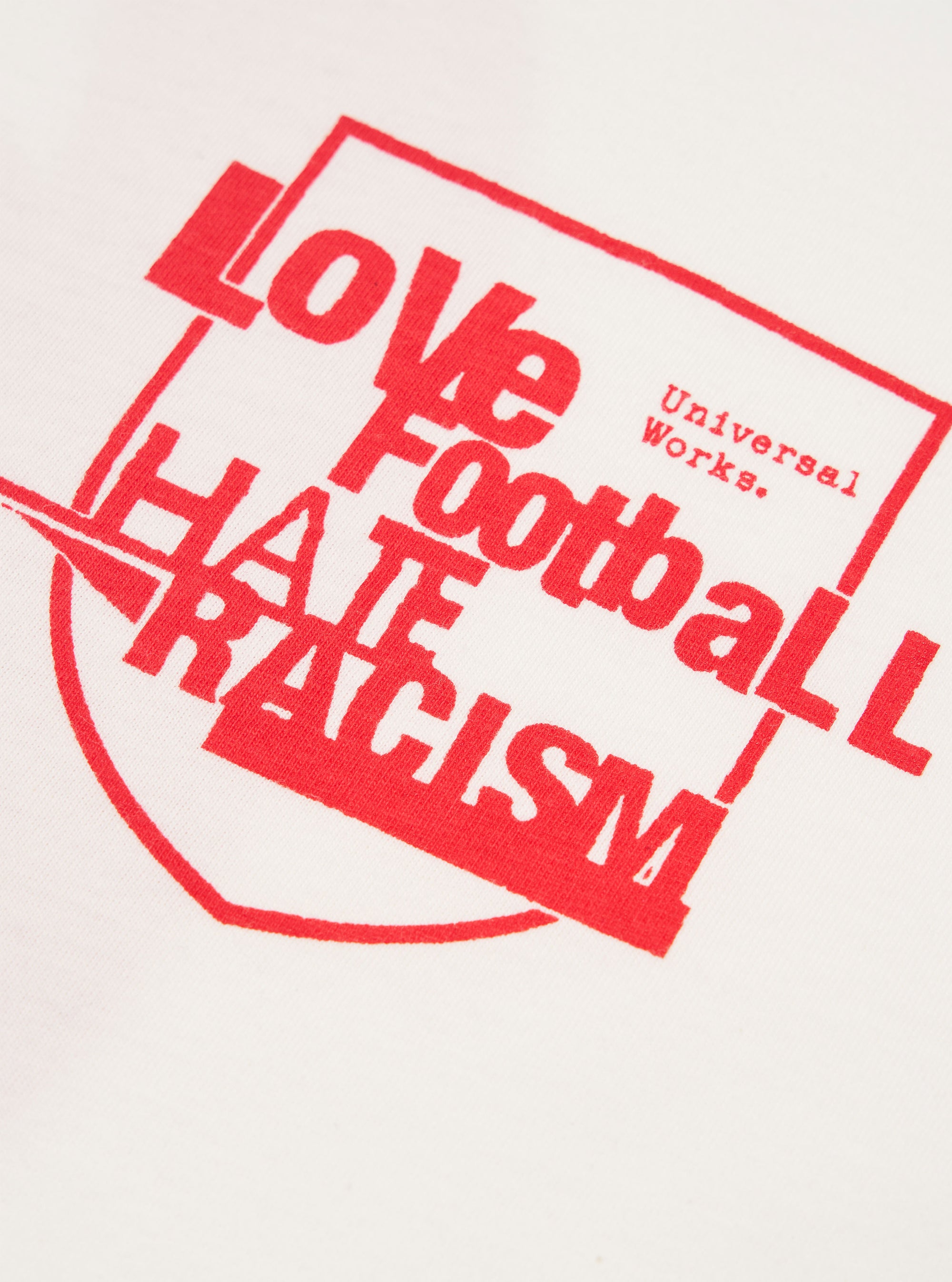 White Single Jersey Charity Football Tee