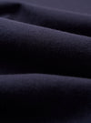 A close-up swatch image of the Navy Recycled/Bio Jersey Henry L/S Tee fabric. The image focuses on the textile detail, showing a deep navy blue color with a soft, uniform jersey knit texture.