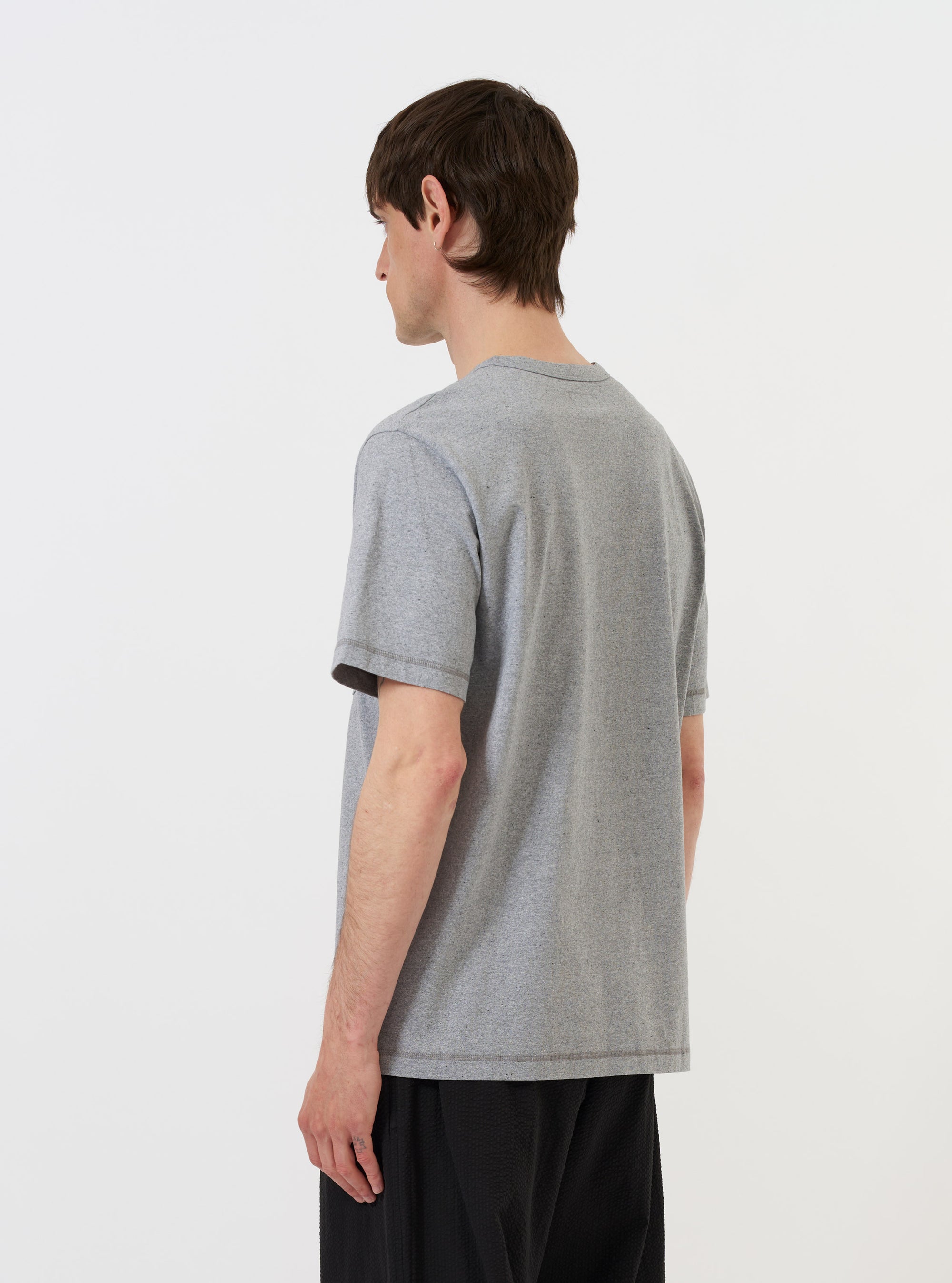 Grey Marl Recycled/Bio Jersey Core Pocket Tee