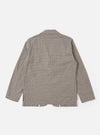 The Multi Lucas Cotton Mix Two Button Jacket is shown from a rear three-quarter angle as a flat lay against a plain white background. The image highlights the two-piece sleeve construction and the subtle checked pattern of the multi-colored cotton mix fabric.