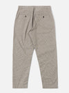 The Multi Lucas Cotton Mix Military Chino is shown from the back as a flat lay against a plain white background. The image highlights the two rear jetted buttoned pockets and the straight-cut design of the trousers. The multi-colored check pattern of the cotton-mix fabric is visible across the garment.