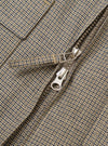The Multi Lucas Cotton Mix E130 Jacket is shown from the back as a flat lay against a plain white background. The jacket features a vibrant multi-colored check pattern with shades of blue, red, and yellow. Visible details include a straight hem, adjustable button tabs at the waist, and reinforced elbow patches.