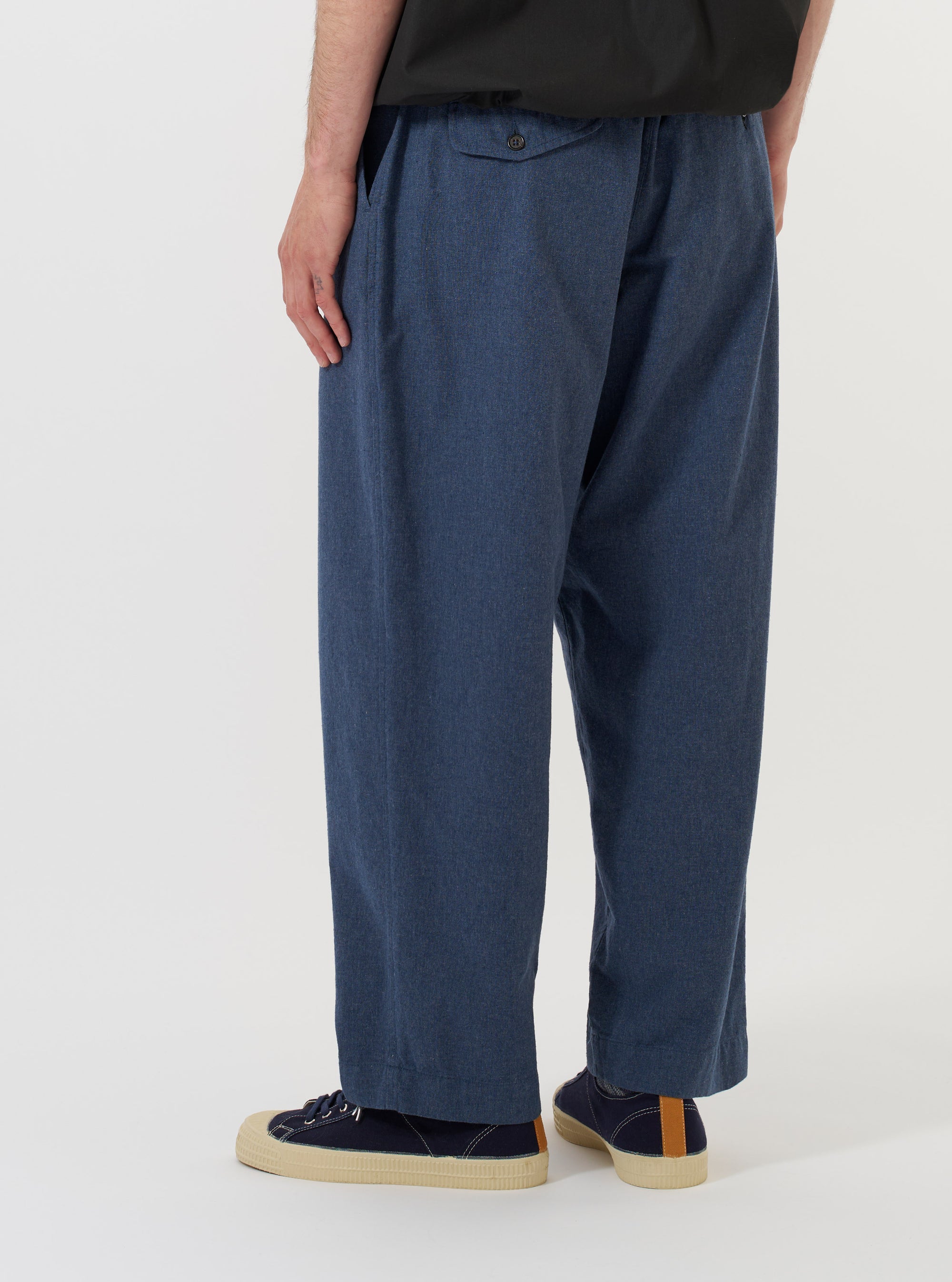 Blue Sintra Recycled Cotton Oxford Pant