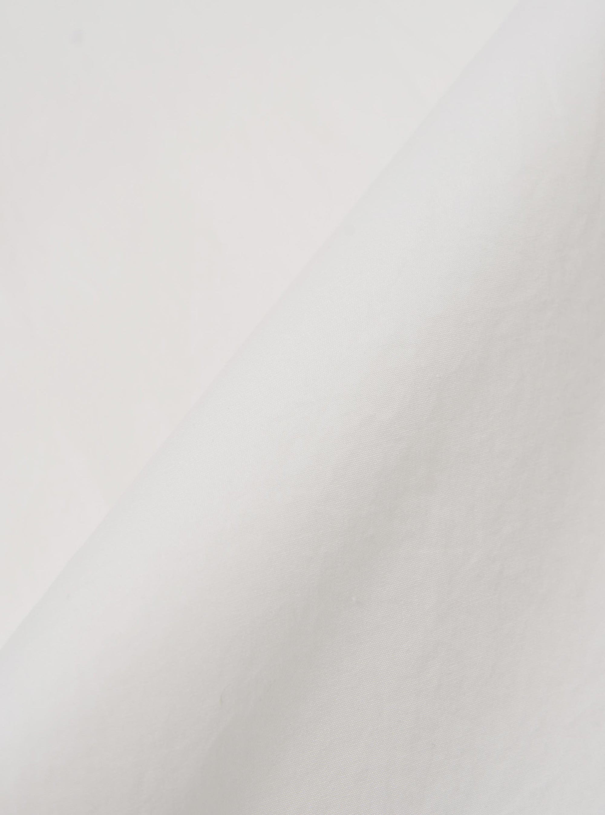 A close-up swatch image of the Ecru Organic Fine Poplin CPO Shirt fabric displays a light ecru or off-white color with a fine, densely woven poplin texture. The smooth and crisp finish of the organic cotton material is clearly visible against a neutral background.