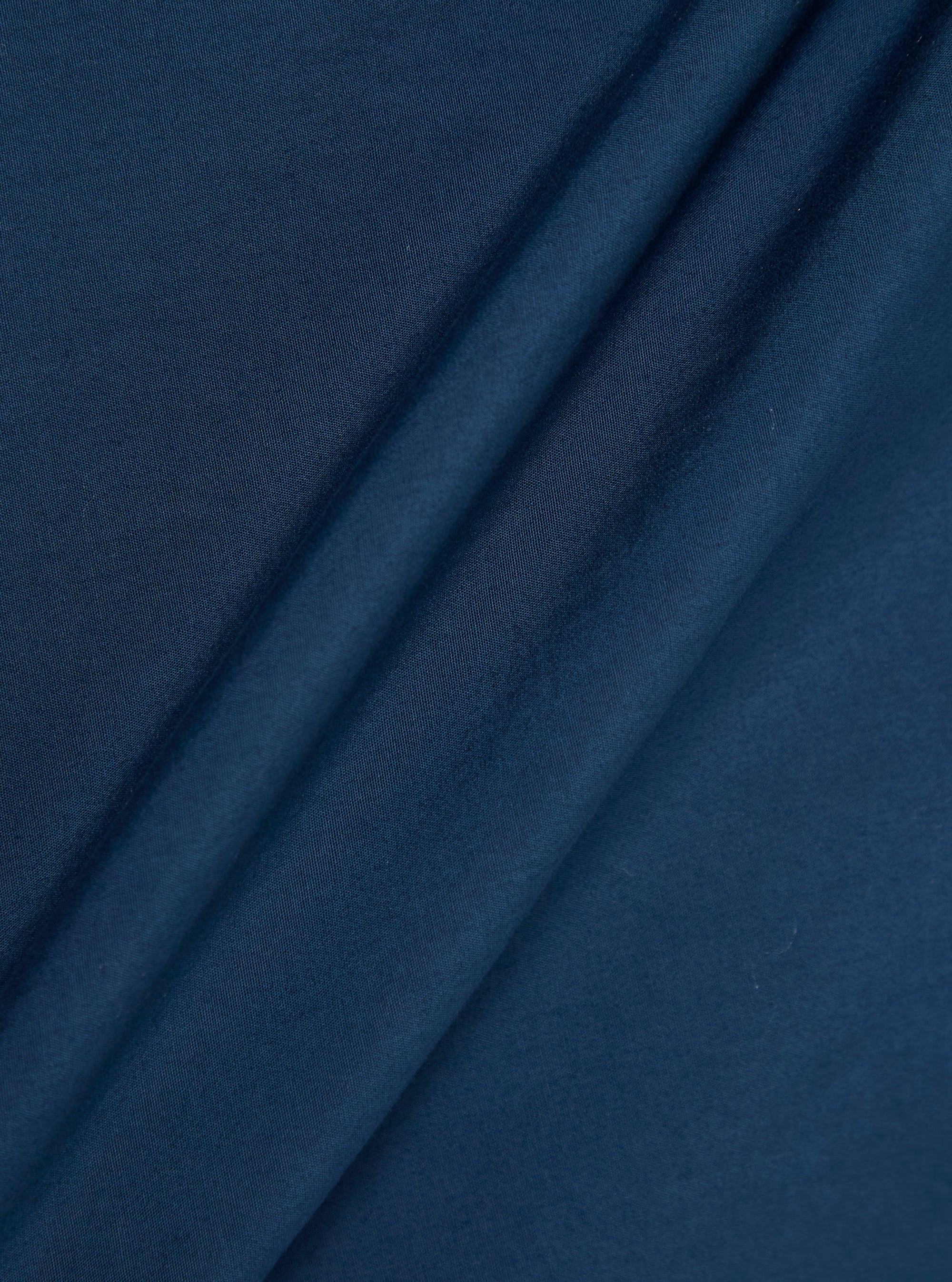 Navy Organic Fine Poplin Bakers Overshirt