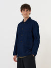 Indigo Recycled Herringbone Bakers Overshirt