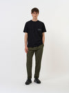 Black Organic Jersey Print Pocket Tee