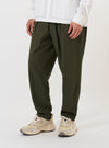 Olive Merida Seersucker Pleated Track Pant