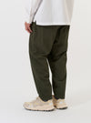 Olive Merida Seersucker Pleated Track Pant