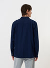 Indigo Recycled Herringbone Attendant Shirt