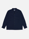 Indigo Recycled Herringbone Attendant Shirt