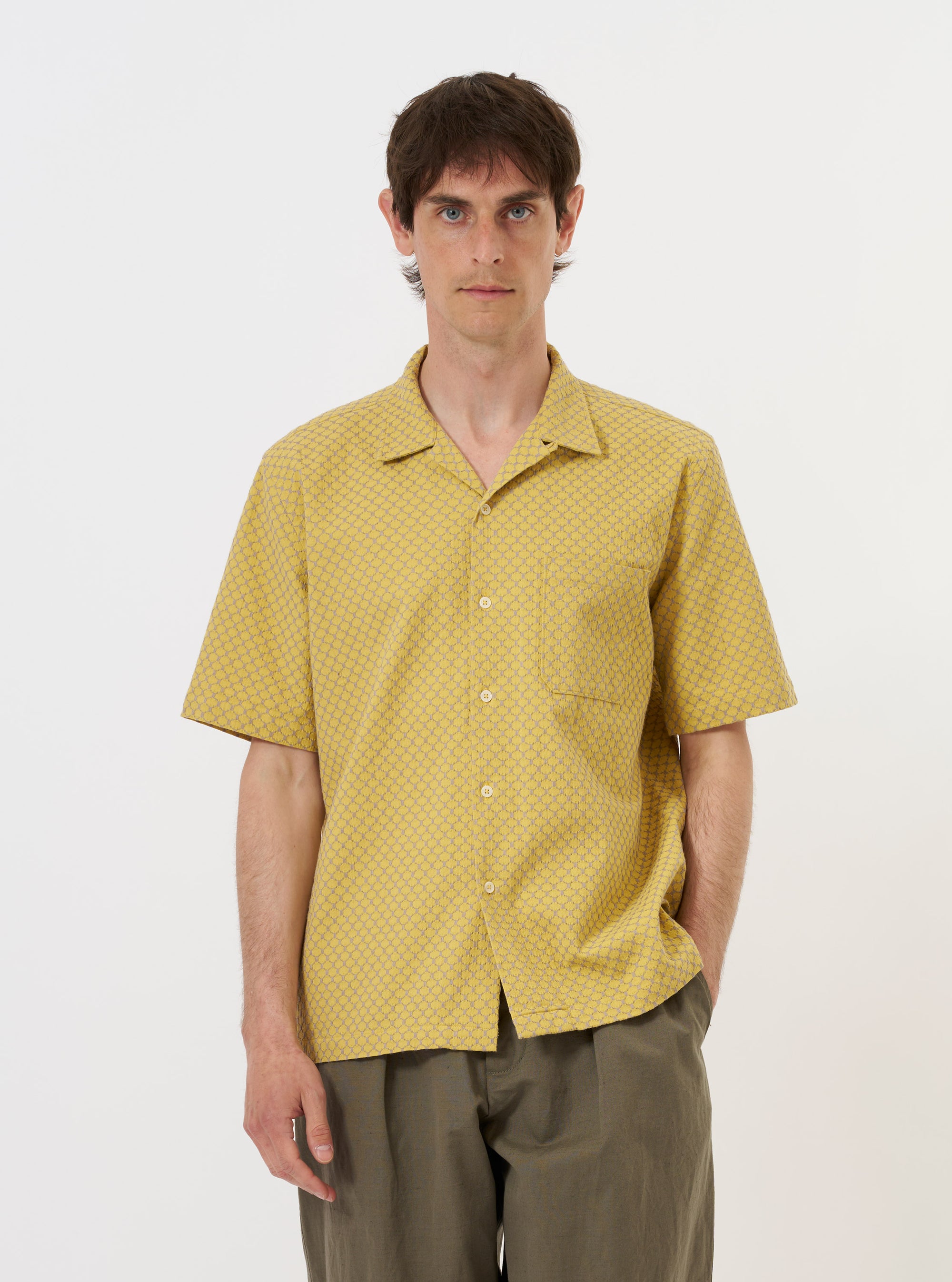 Yellow Mykonos Cotton Road Shirt