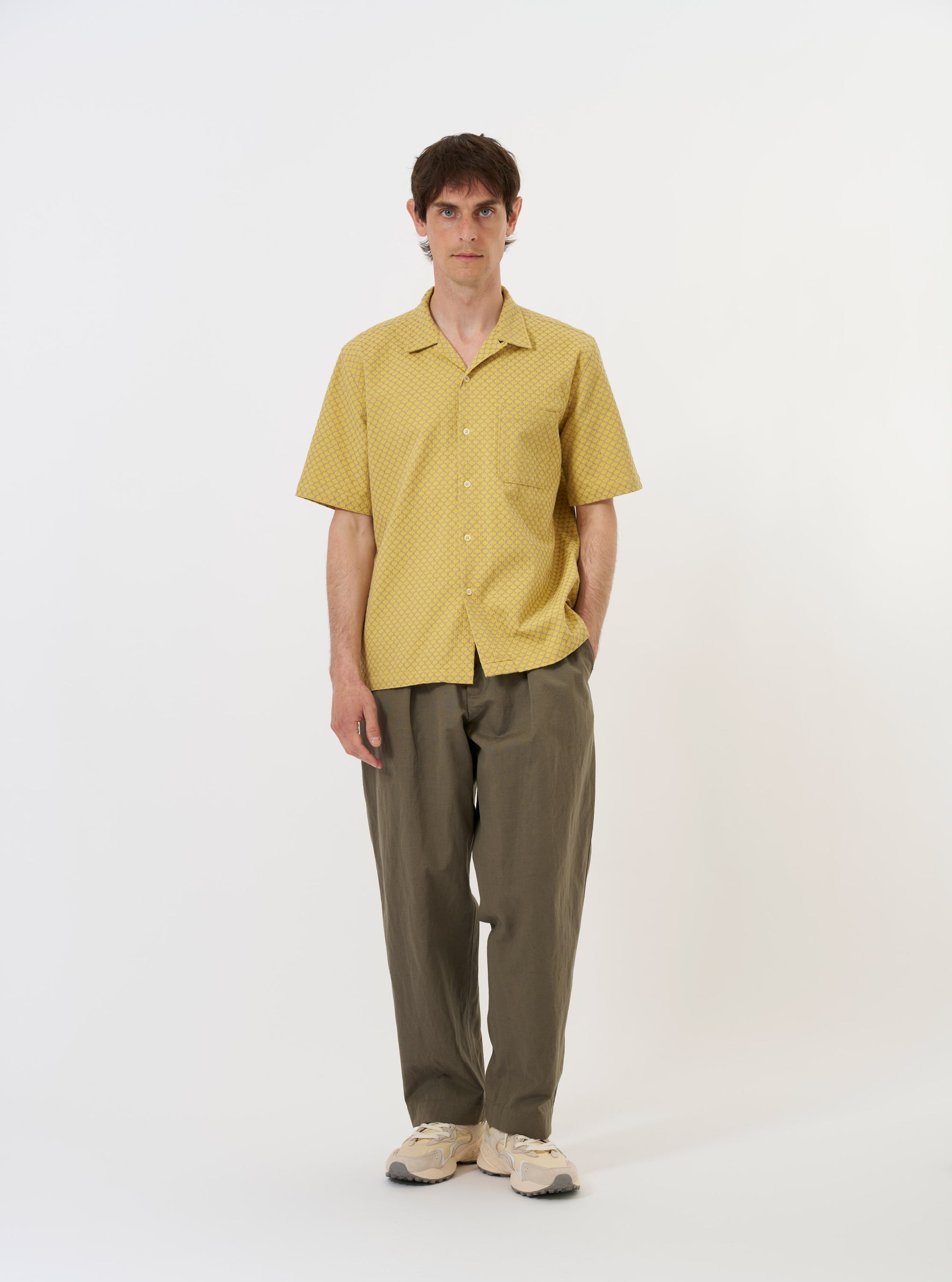 Yellow Mykonos Cotton Road Shirt