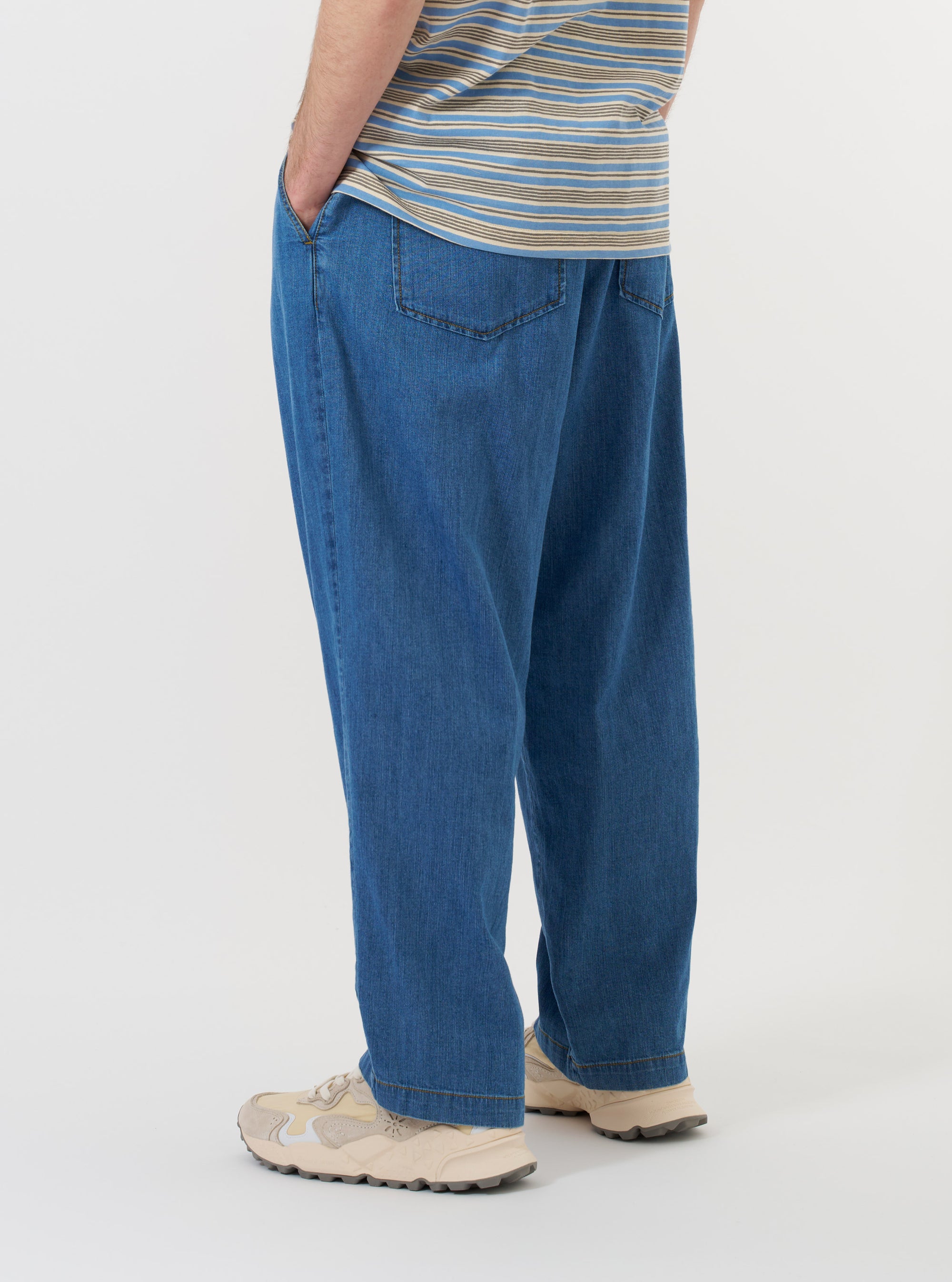 Washed Indigo 8oz Slub Denim Dutch Pant