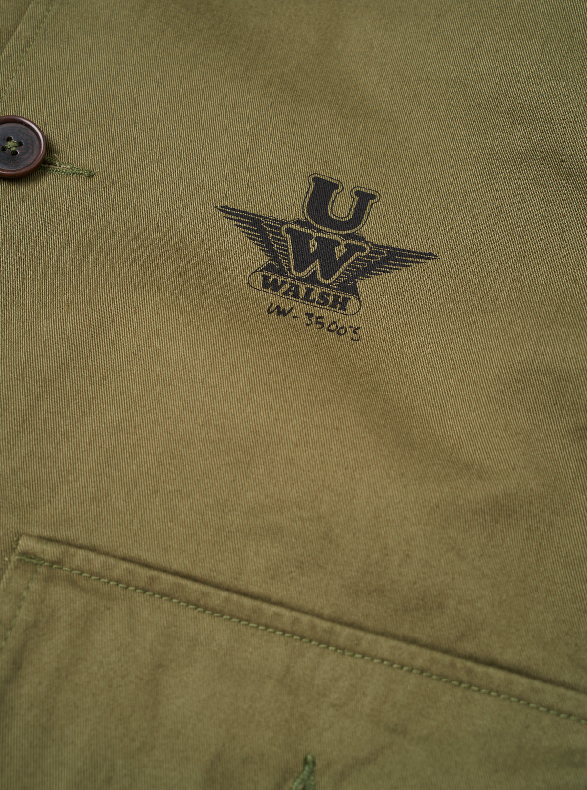 Walsh x Universal Works Light Olive Twill Troopers Jacket