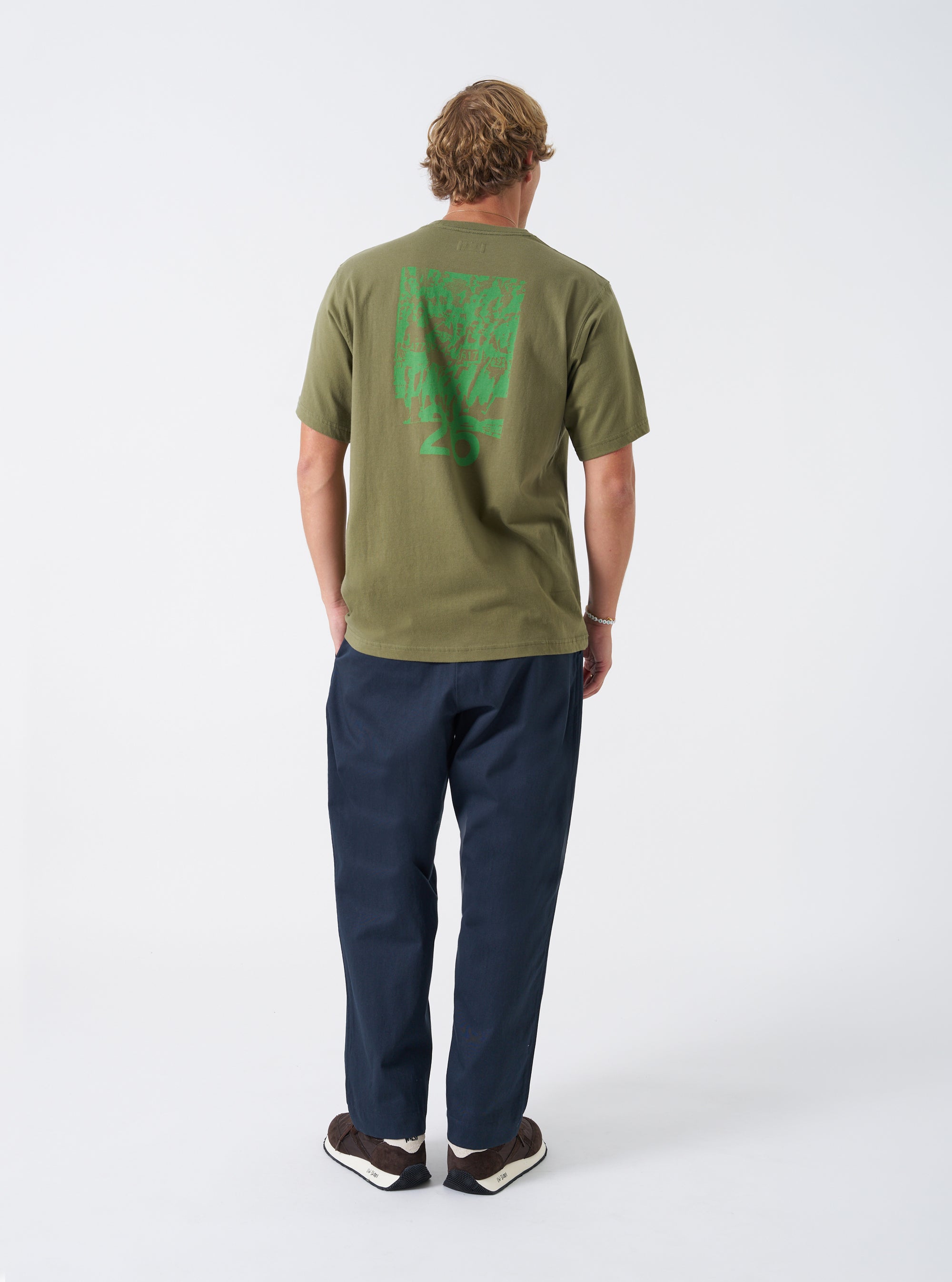 Walsh x Universal Works Olive Single Jersey T Shirt