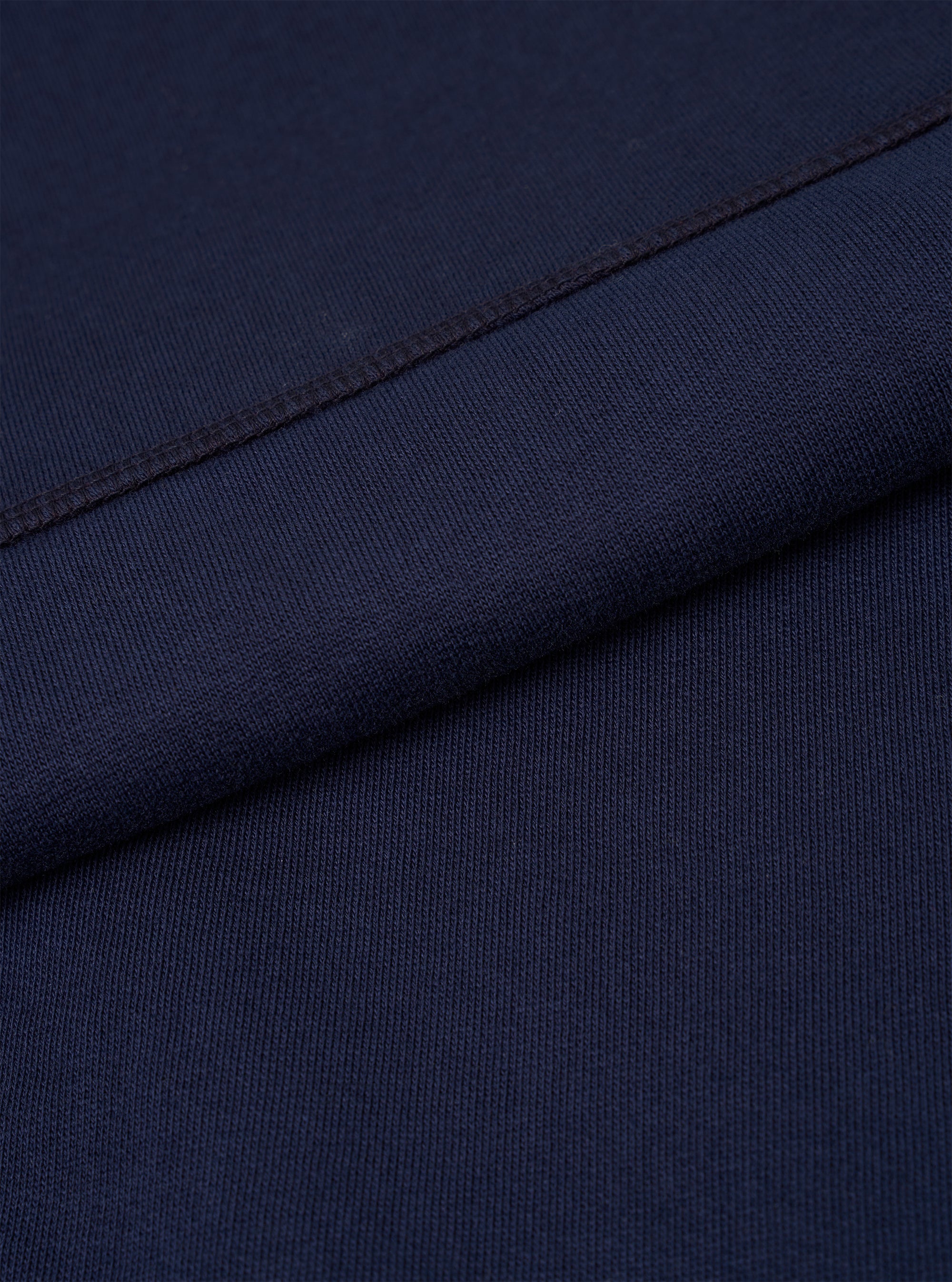 Walsh x Universal Works Navy Brushback Sweat Panelled Loose Sweatshirt