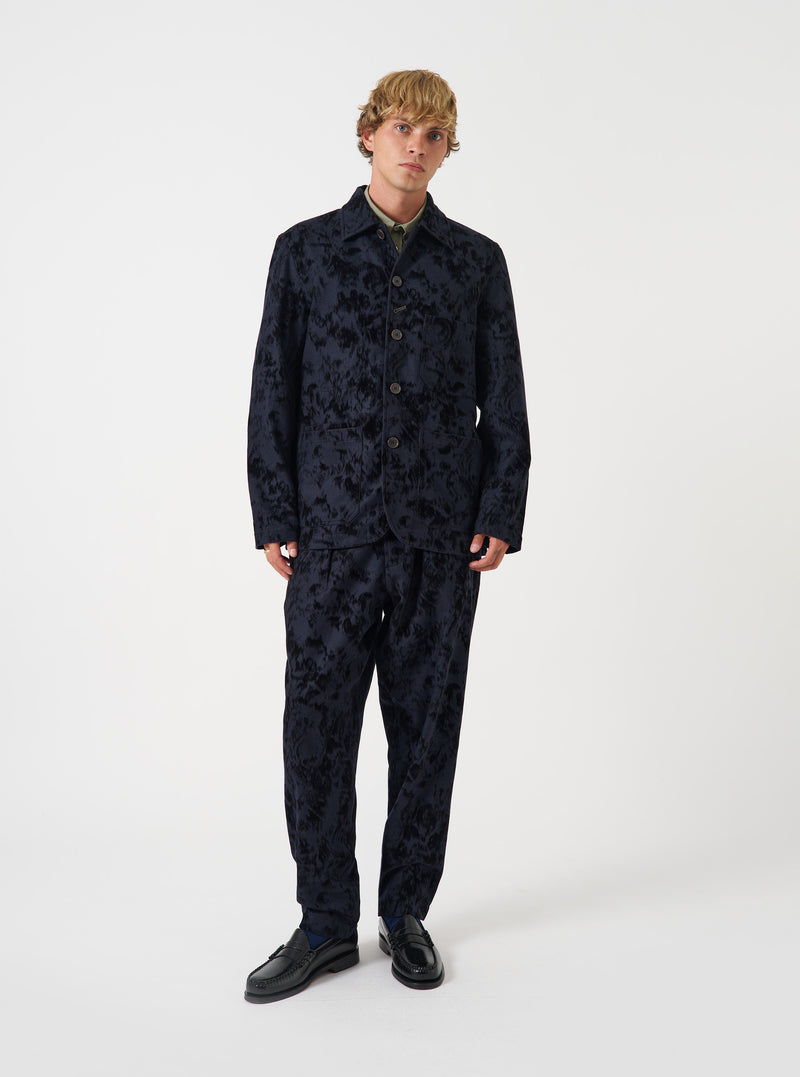 Black Be Bop Wool Mix OG Bakers Chore Jacket