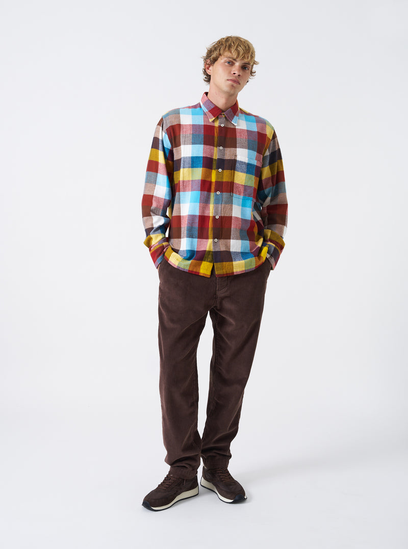 Multi Check Evans Check Lucky Shirt