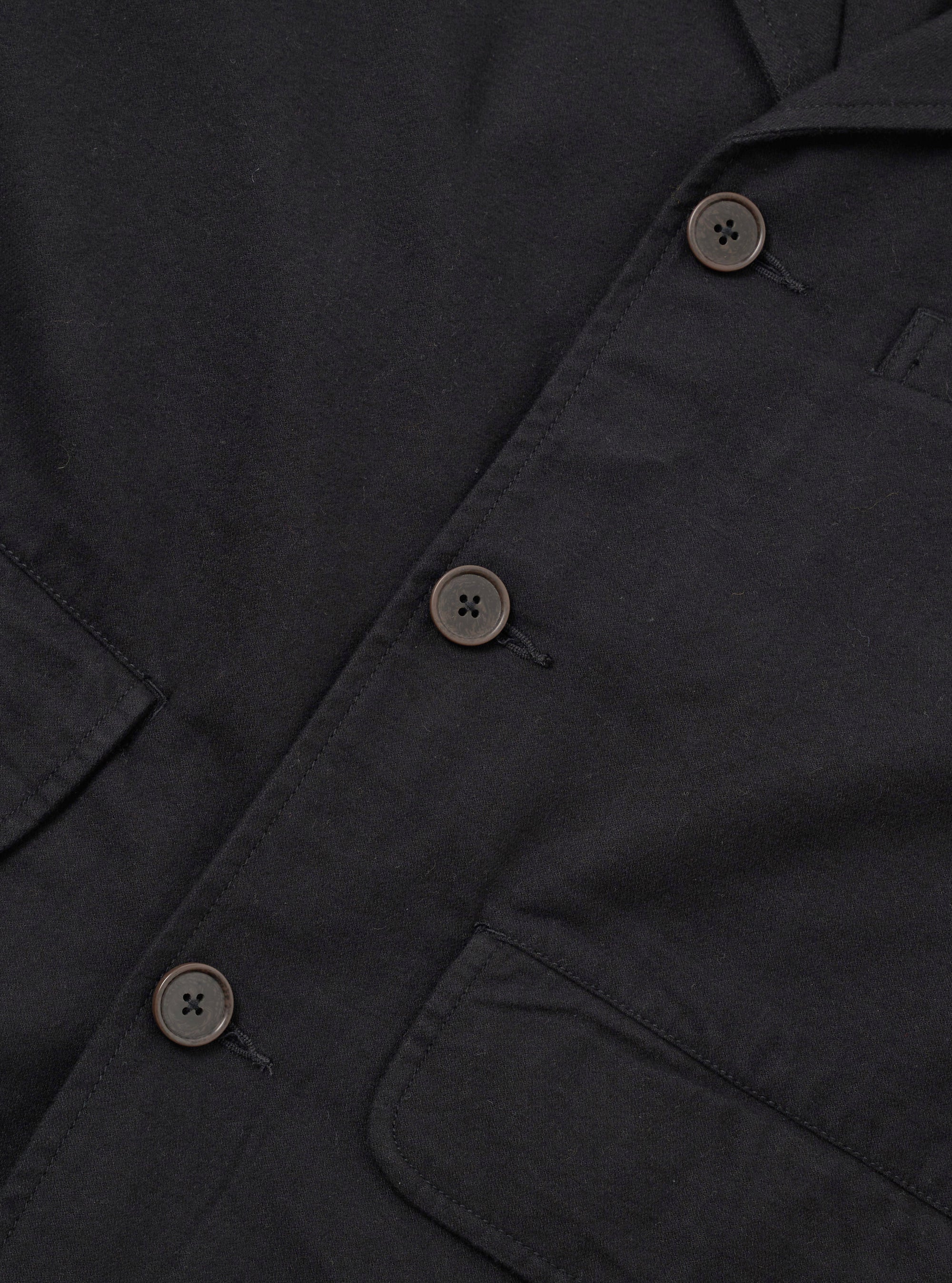 Black Brushed Moleskin Franck Jacket