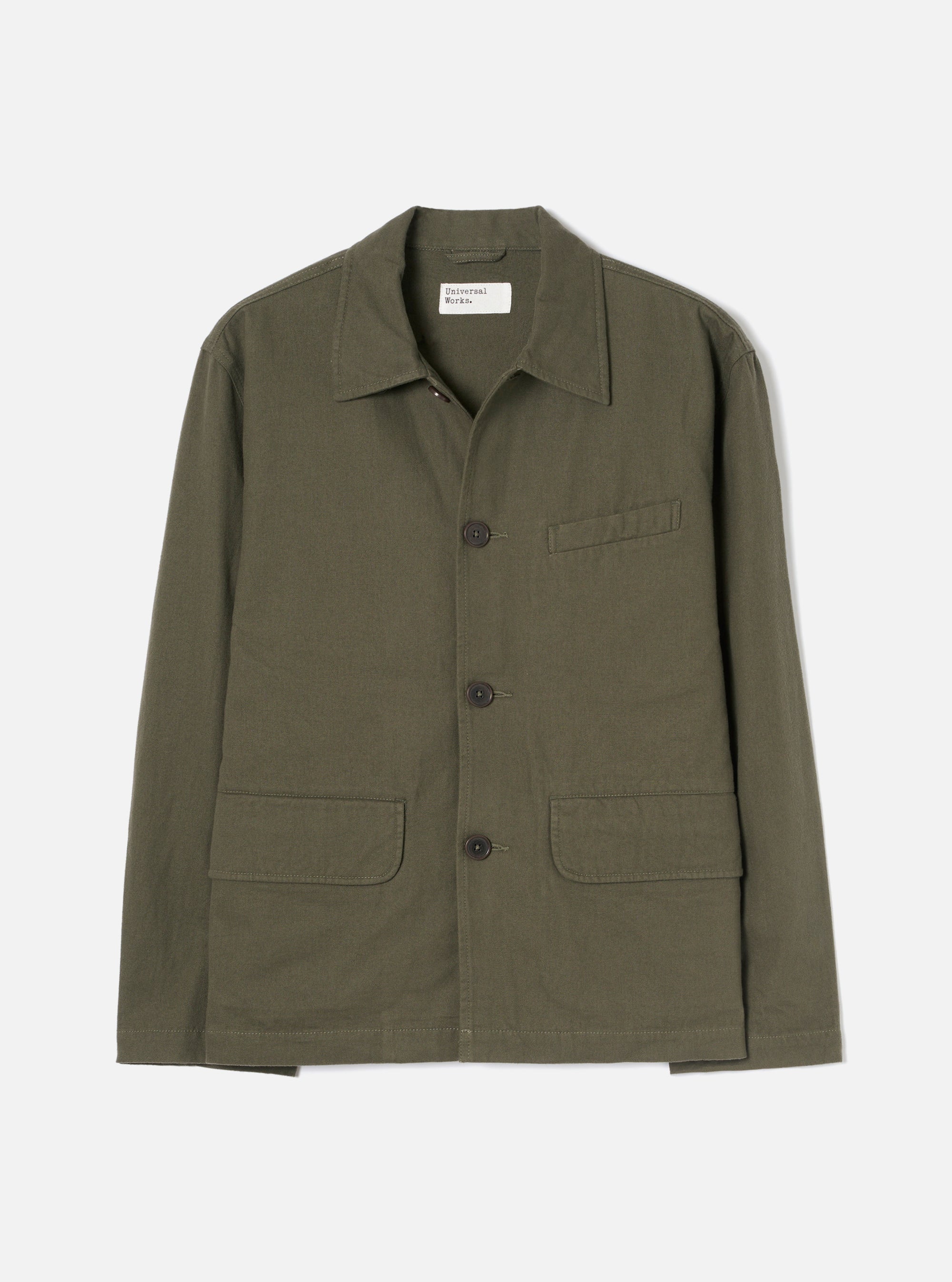 Olive Brushed Moleskin Franck Jacket