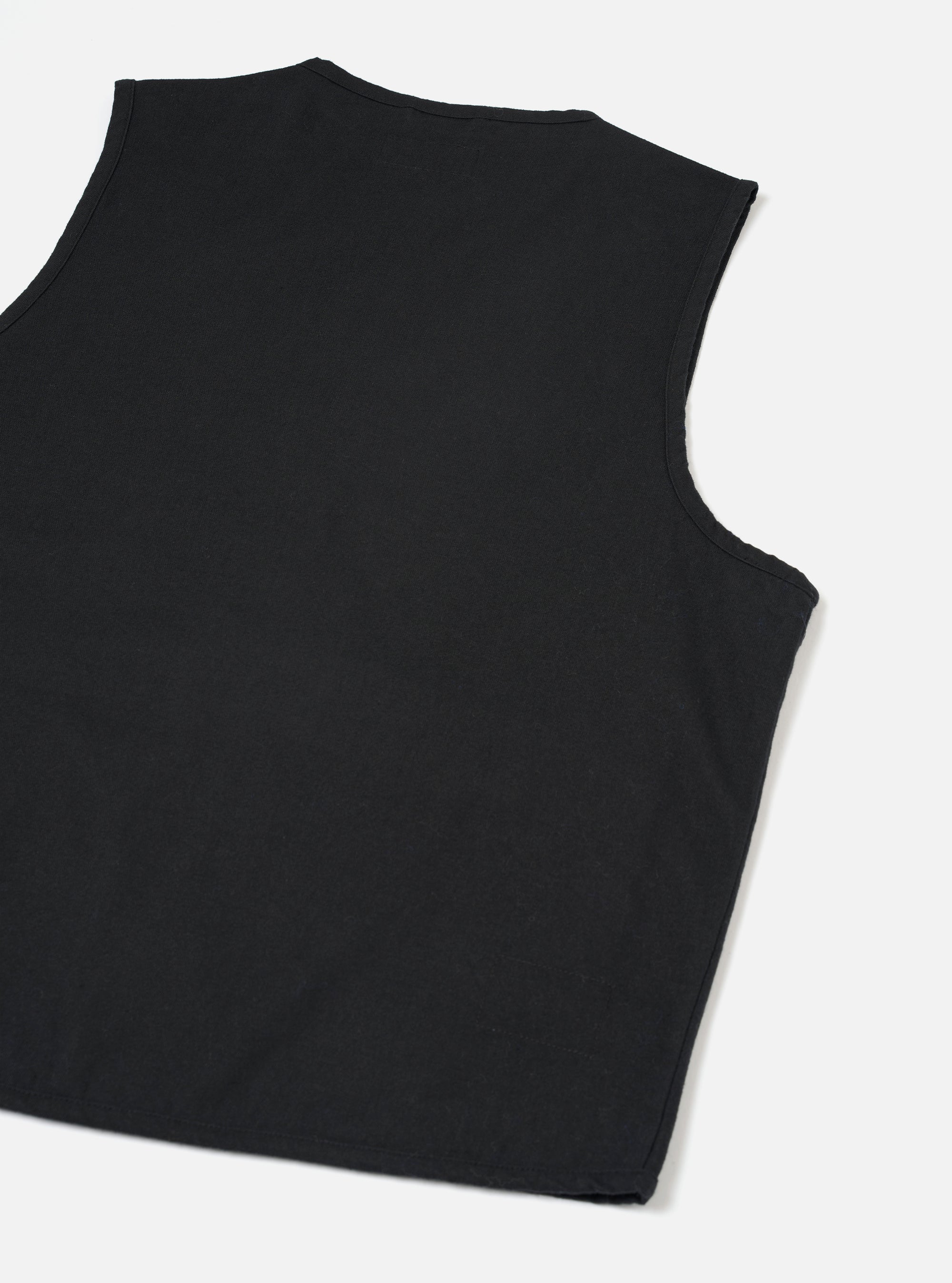 Black Brushed Moleskin 4 Pocket Gilet
