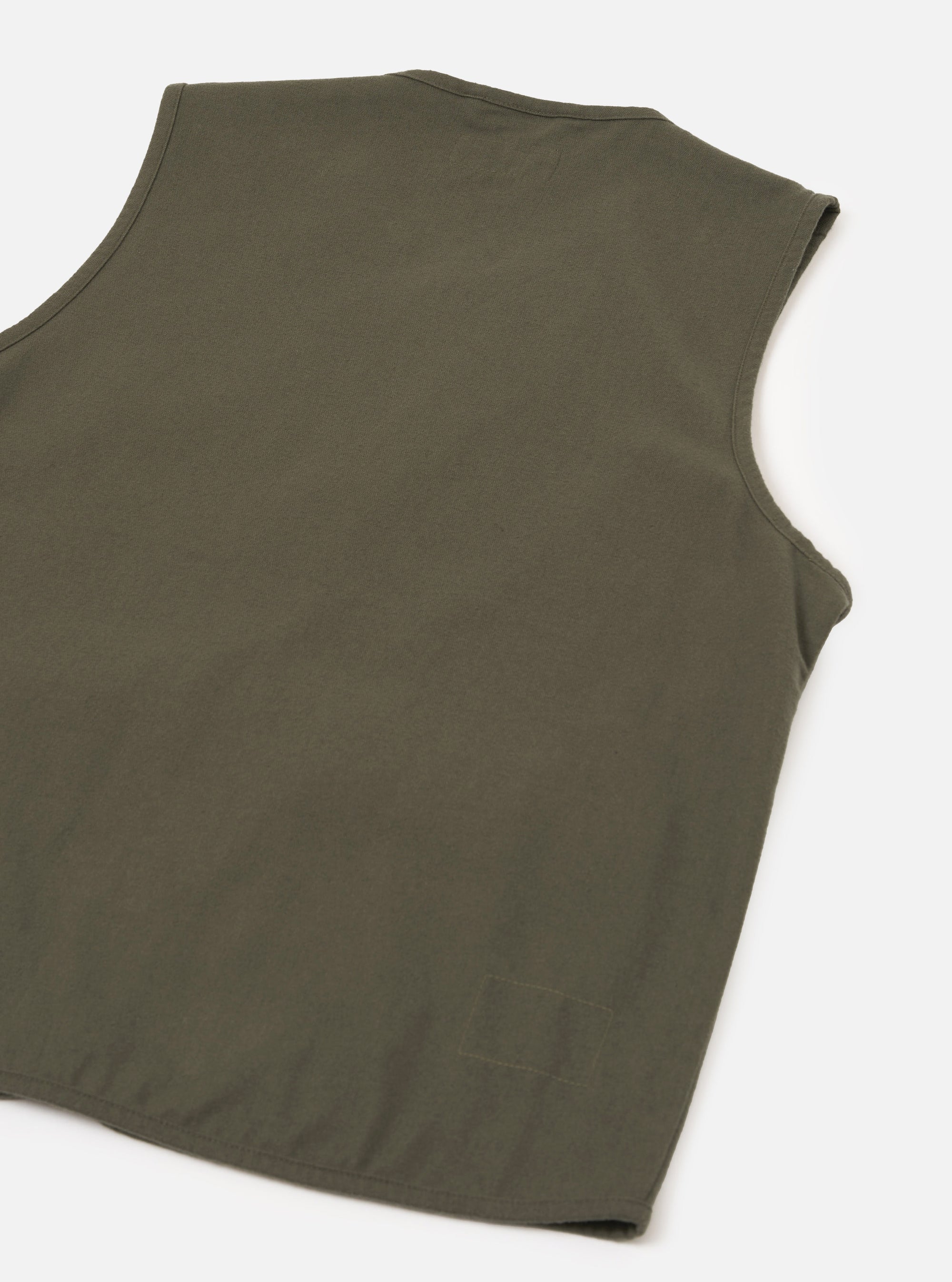 Olive Brushed Moleskin 4 Pocket Gilet
