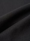 Black Brushed Moleskin Pleated Track Pant