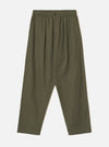 Olive Brushed Moleskin Pleated Track Pant