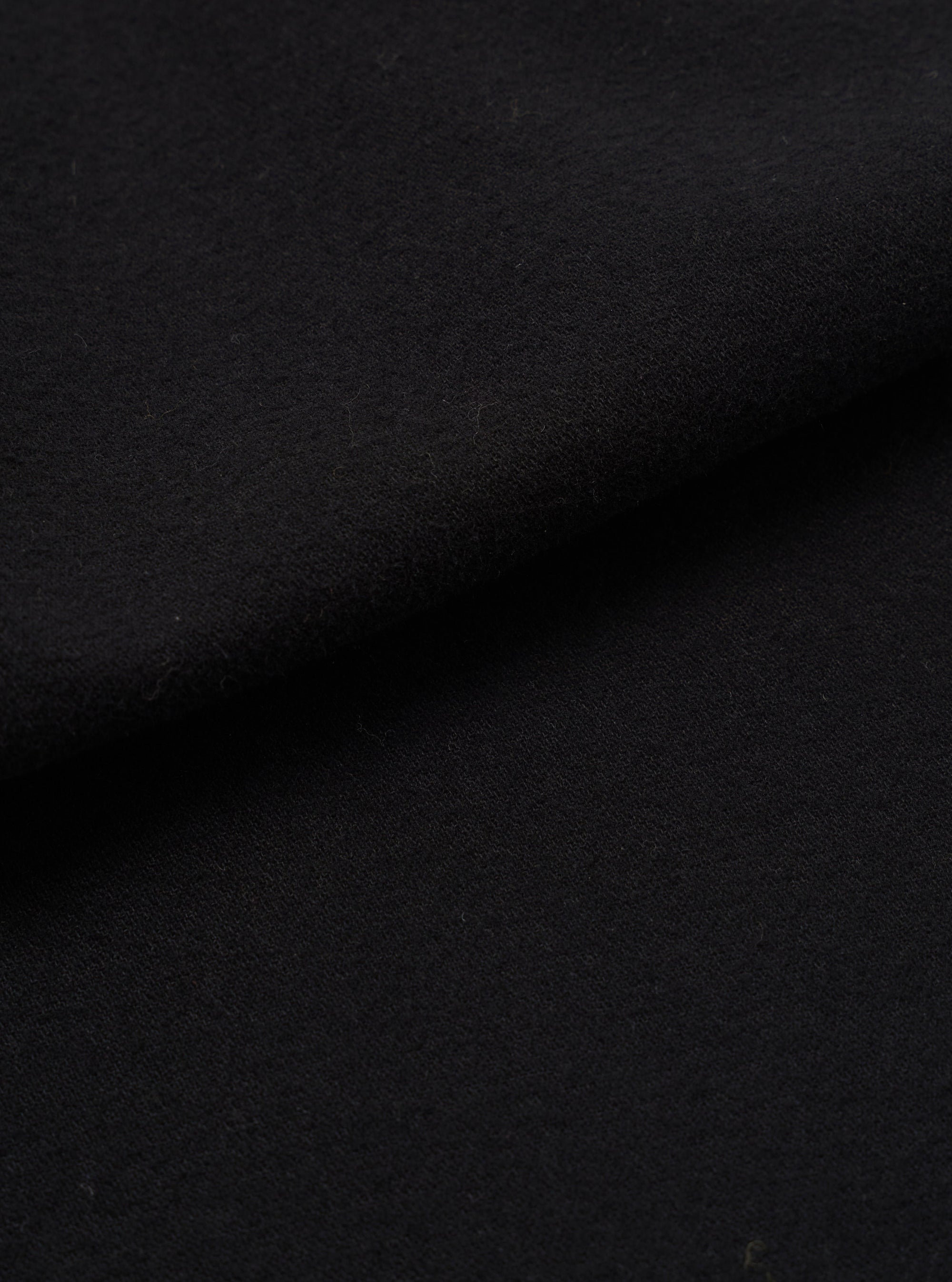 Black Brushed Moleskin Military Chino
