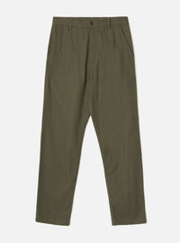 Olive Brushed Moleskin Military Chino