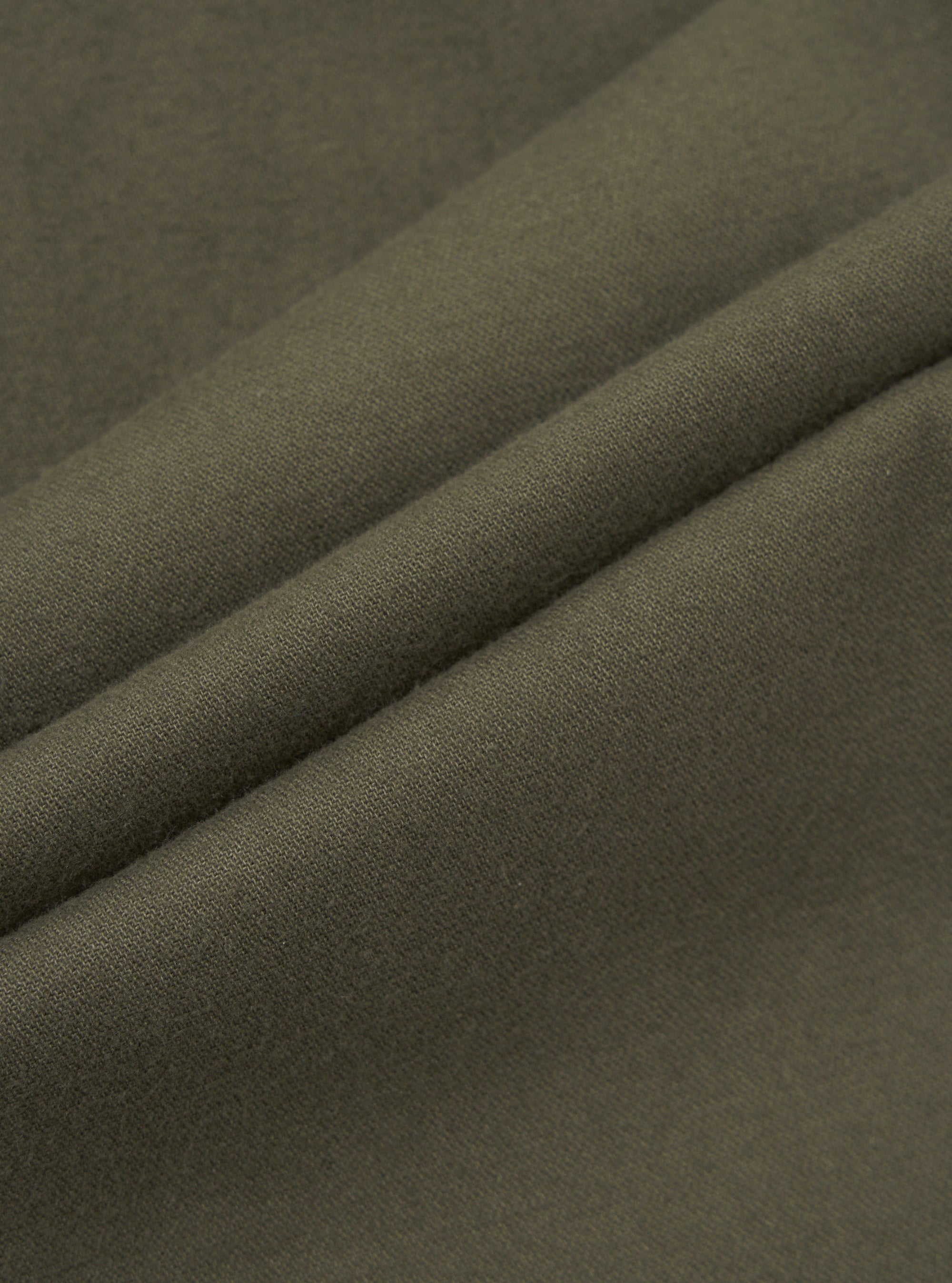 Olive Brushed Moleskin Military Chino