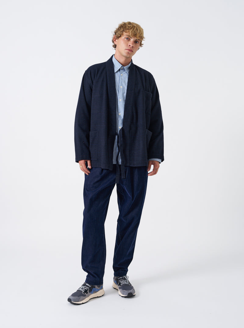 Navy Bob Wool Mix Kyoto Work Jacket