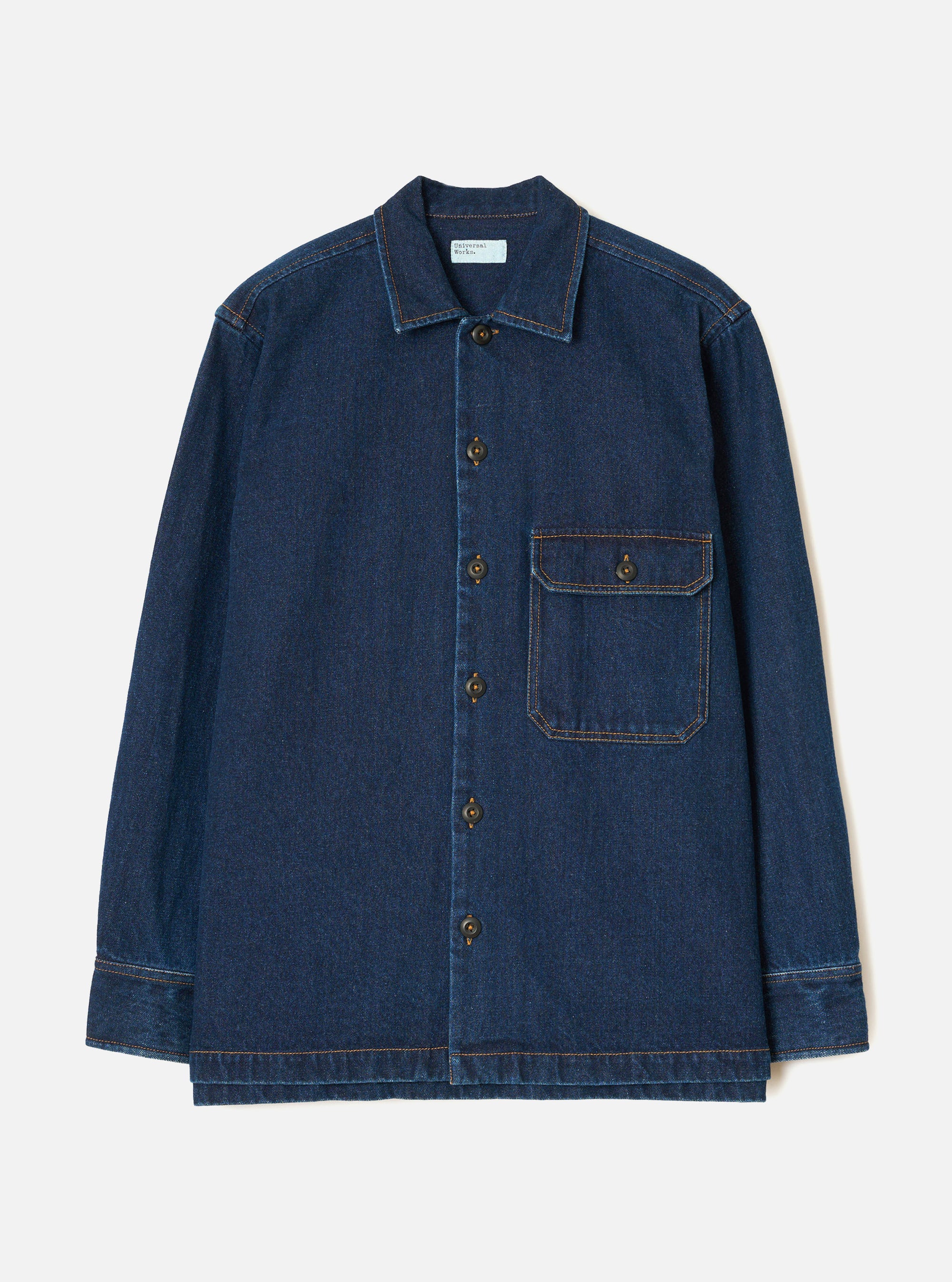 Indigo Work Denim Fatigue Shirt