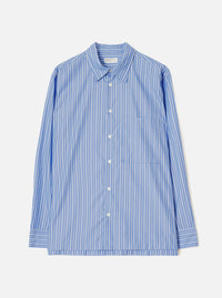 Blue Stripe Refab Compact Cotton Lucky Shirt
