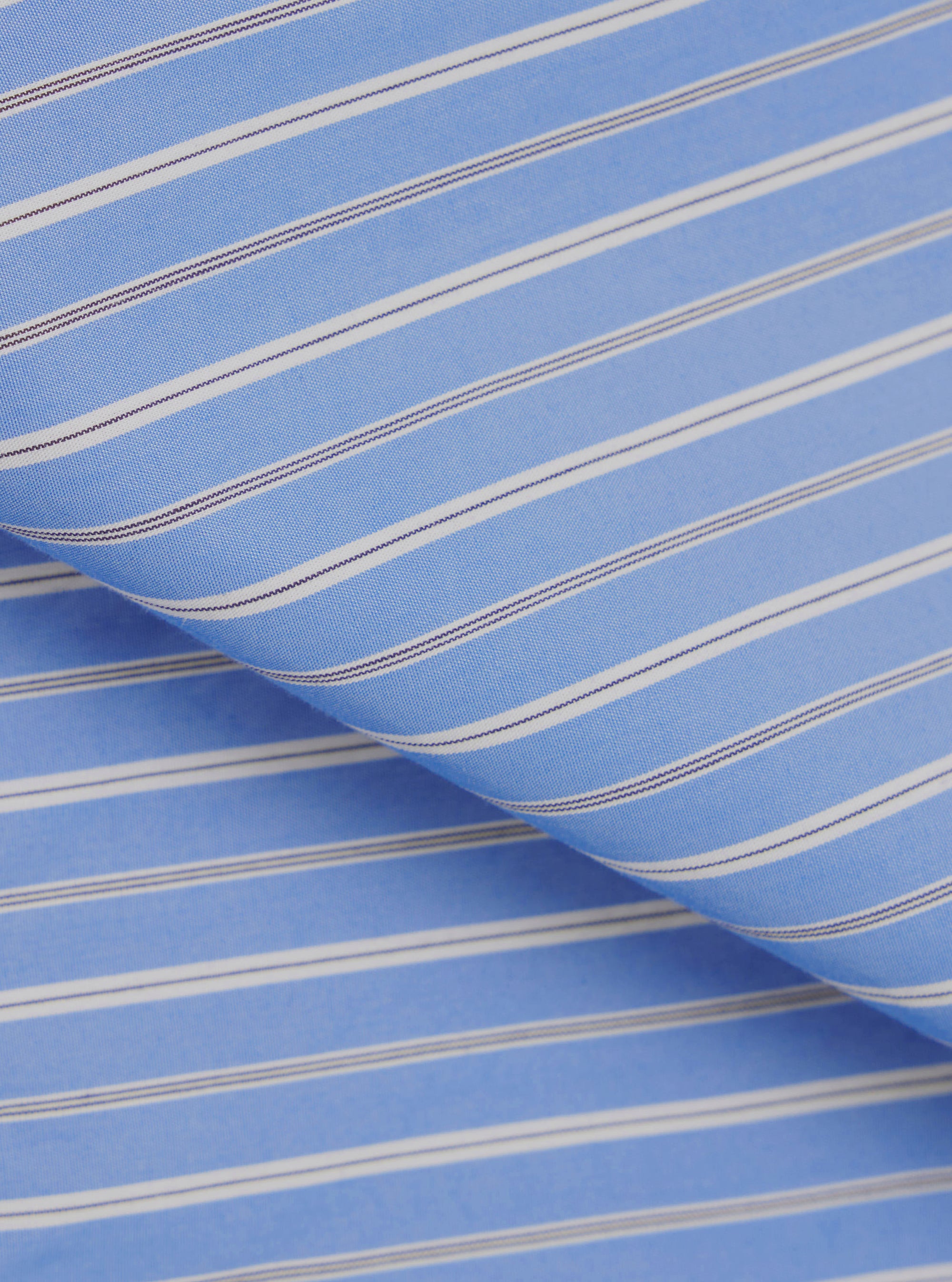 Blue Stripe Refab Compact Cotton Lucky Shirt