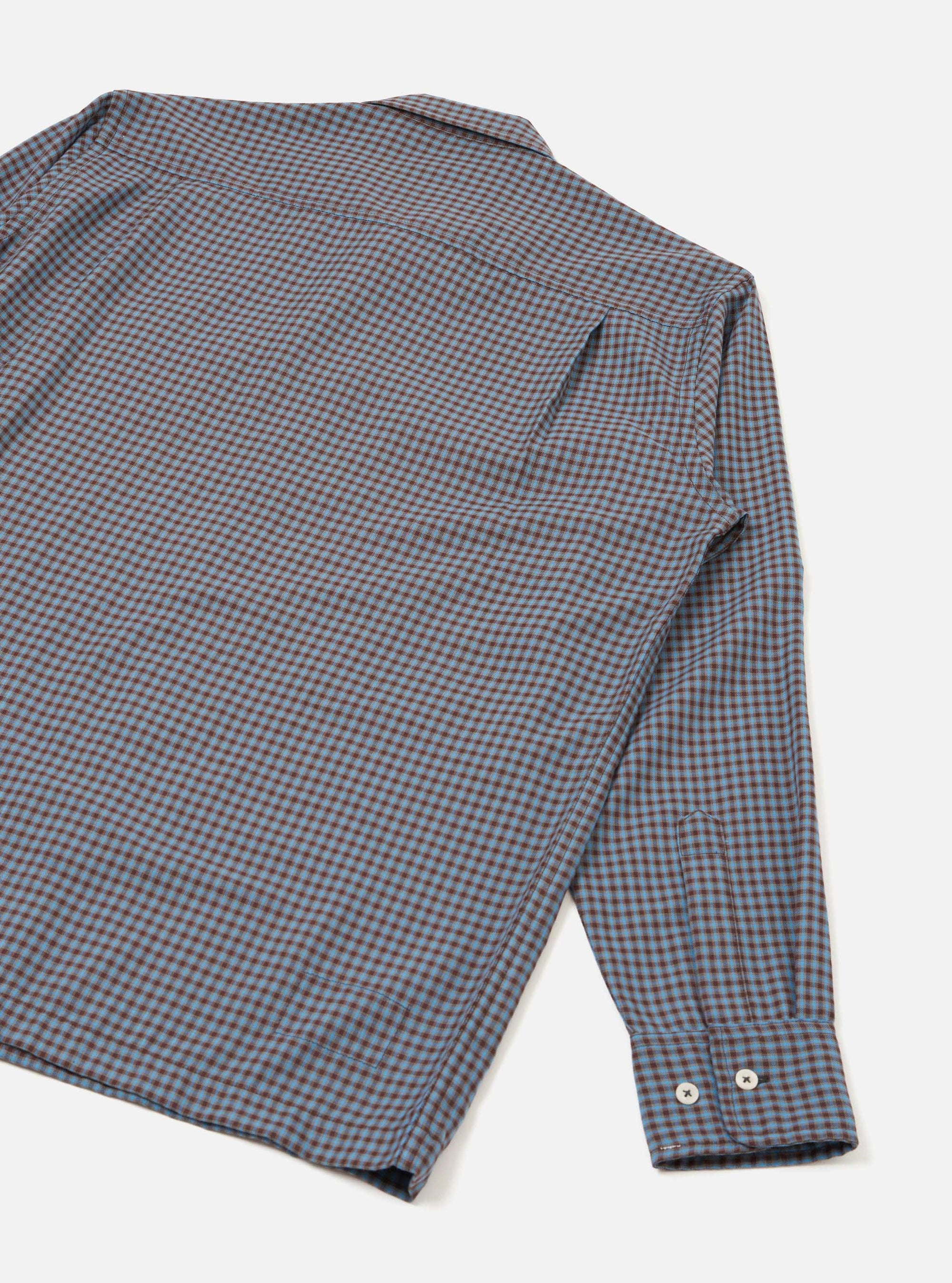 Blue/Brown Parker Check Attendant Shirt