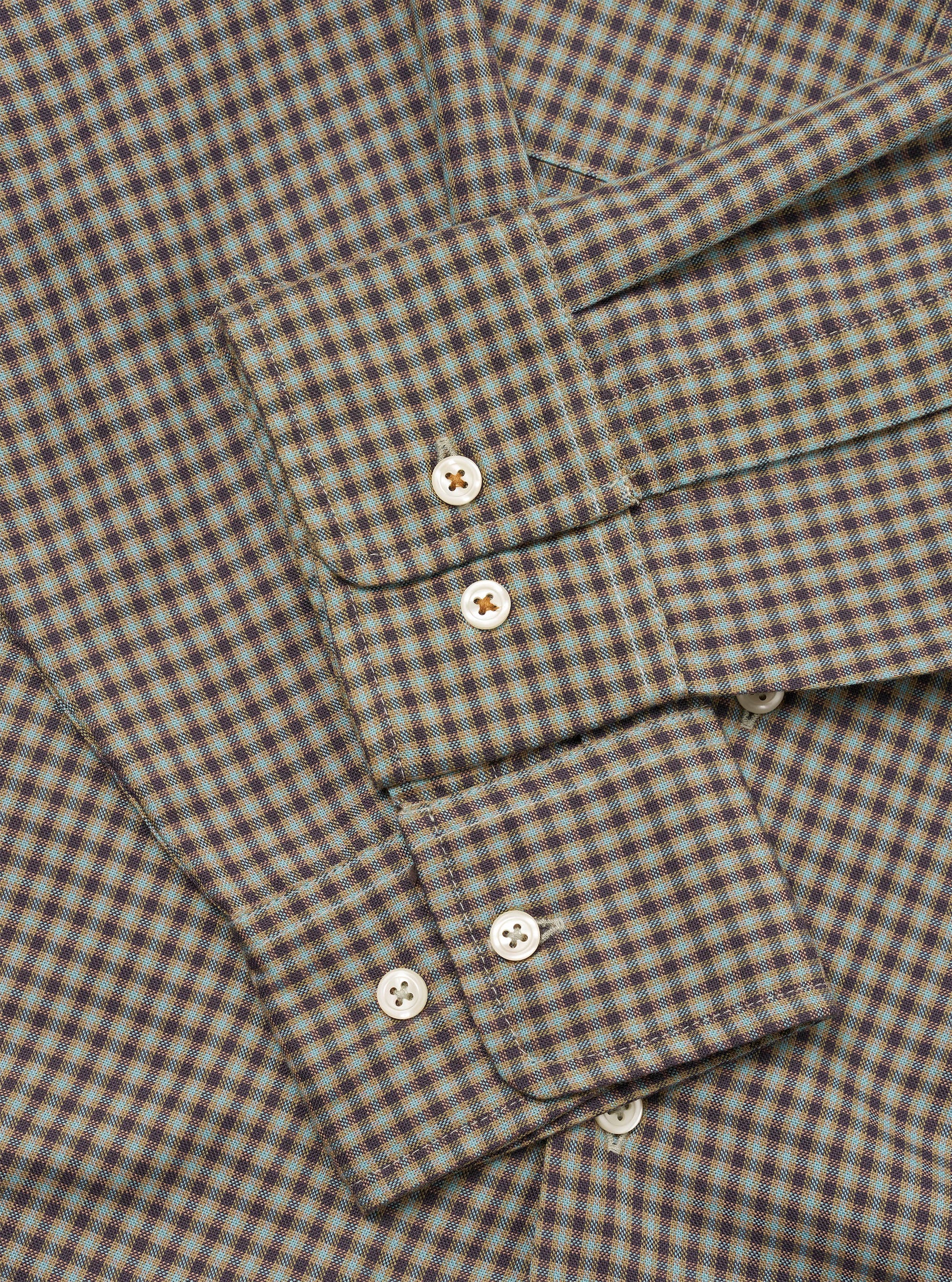 Sand/Olive Parker Check Attendant Shirt