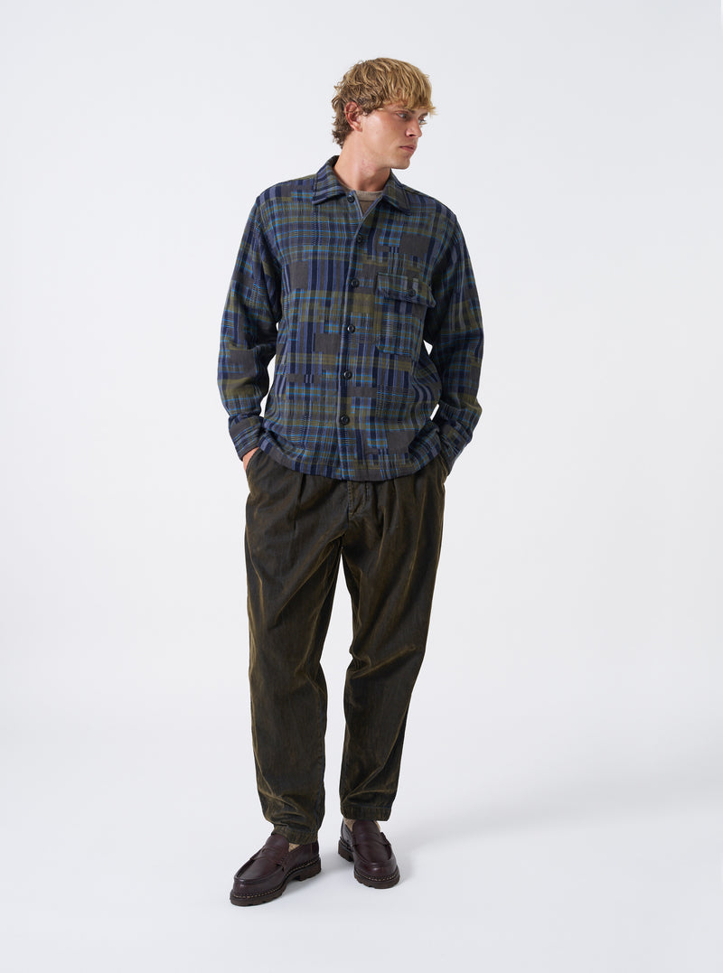 Olive Shadows Check Fatigue Shirt