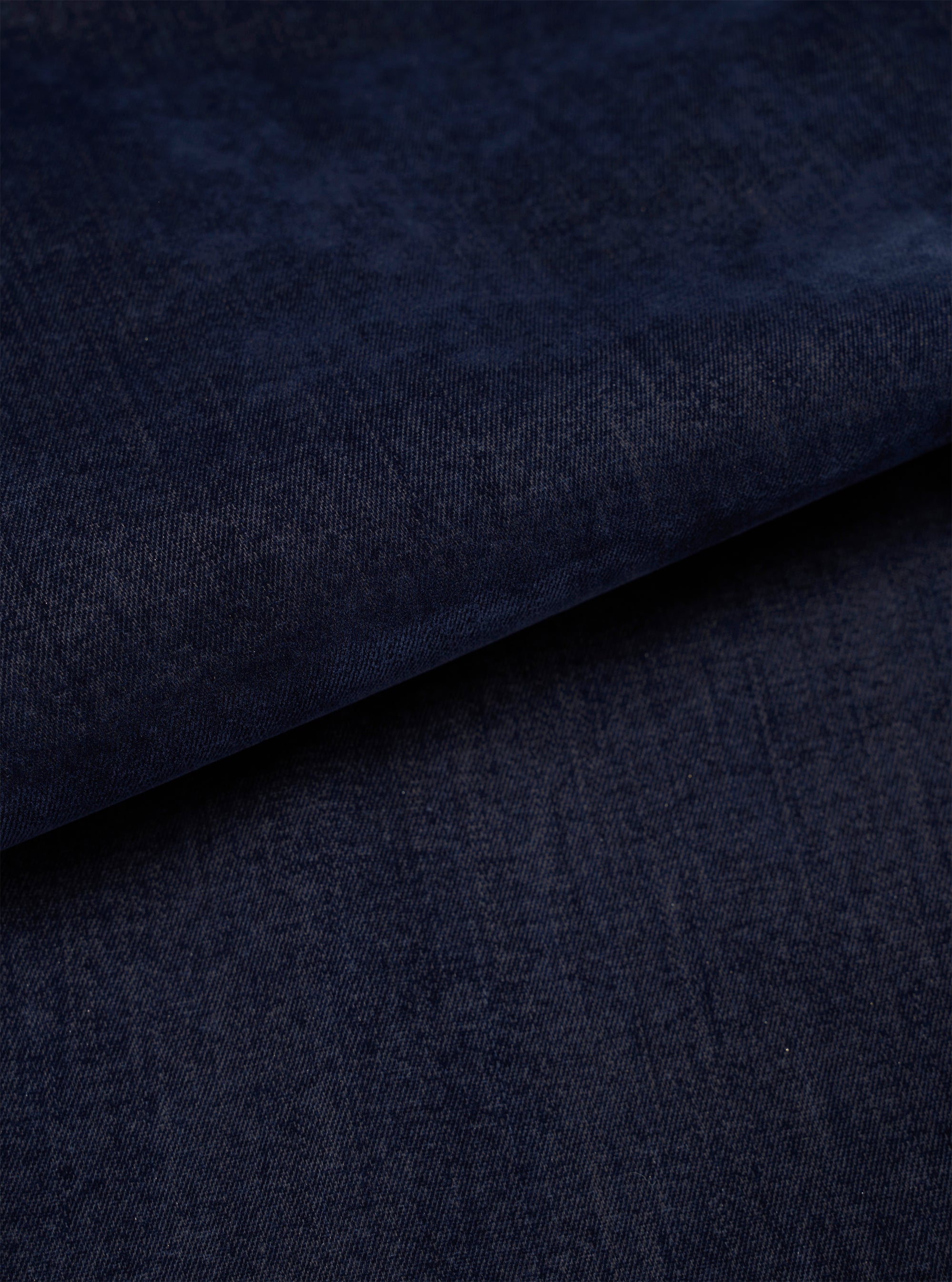 Navy Flock Chambray Warmus Jacket
