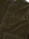 Olive Flock Chambray Warmus Jacket