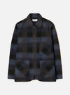 Navy/Brown Berlin Wool Check OG Bakers Chore Jacket