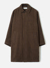 Navy/Brown Wool Tweed Mix Stan Coat
