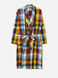 Multi Check Evans Check Short Dressing Gown