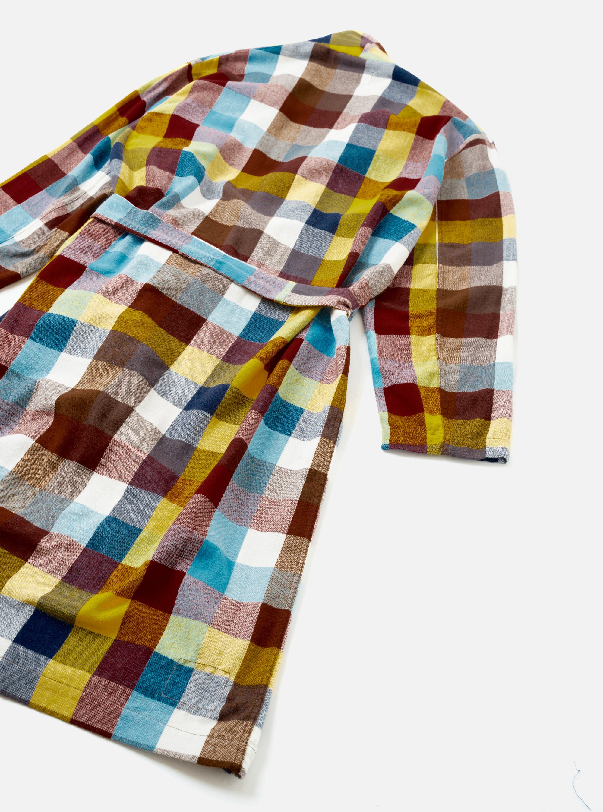 Multi Check Evans Check Short Dressing Gown