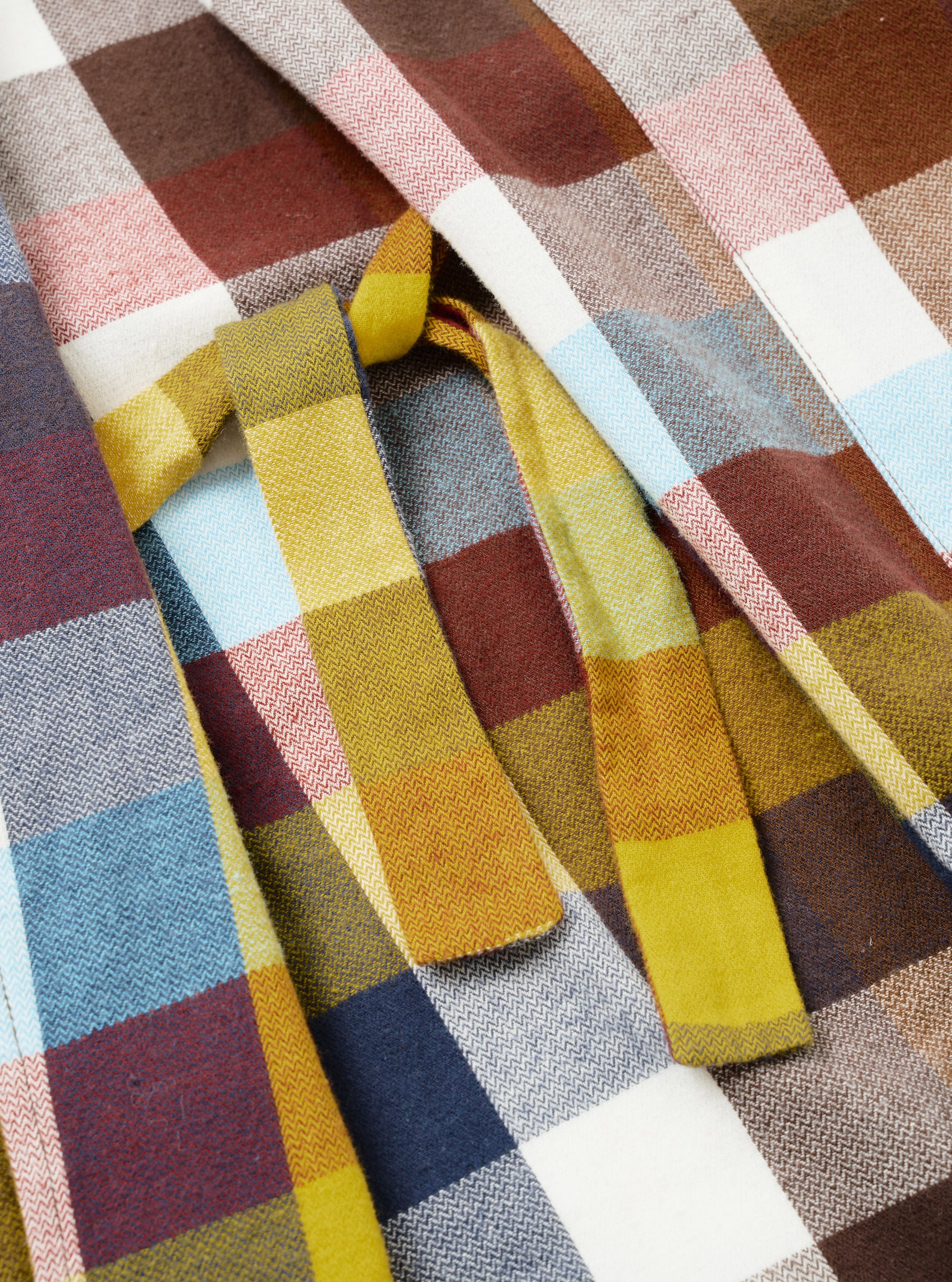 Multi Check Evans Check Short Dressing Gown