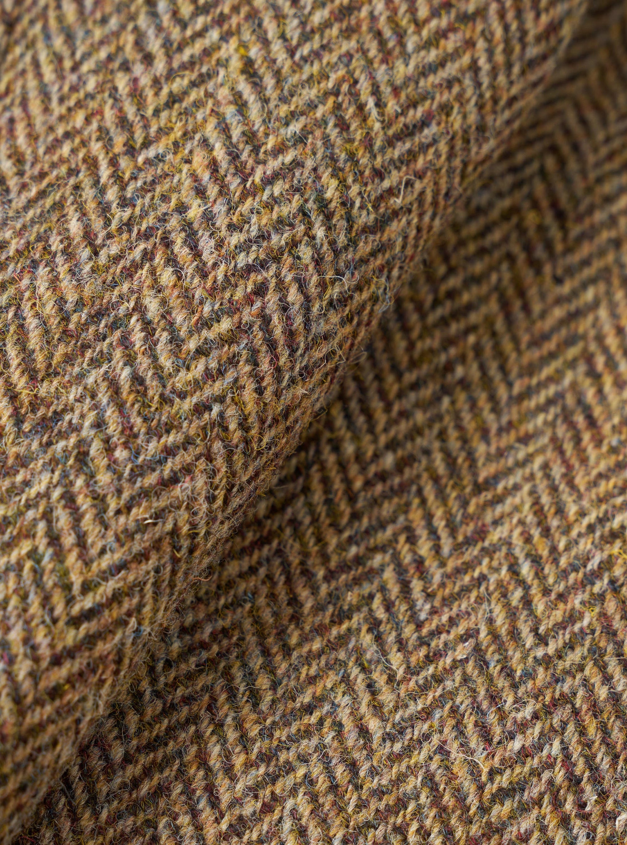 Sand/Brown Harris Tweed OG Bakers Chore Jacket