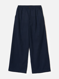 Navy Wool Herringbone Gillespie Pant