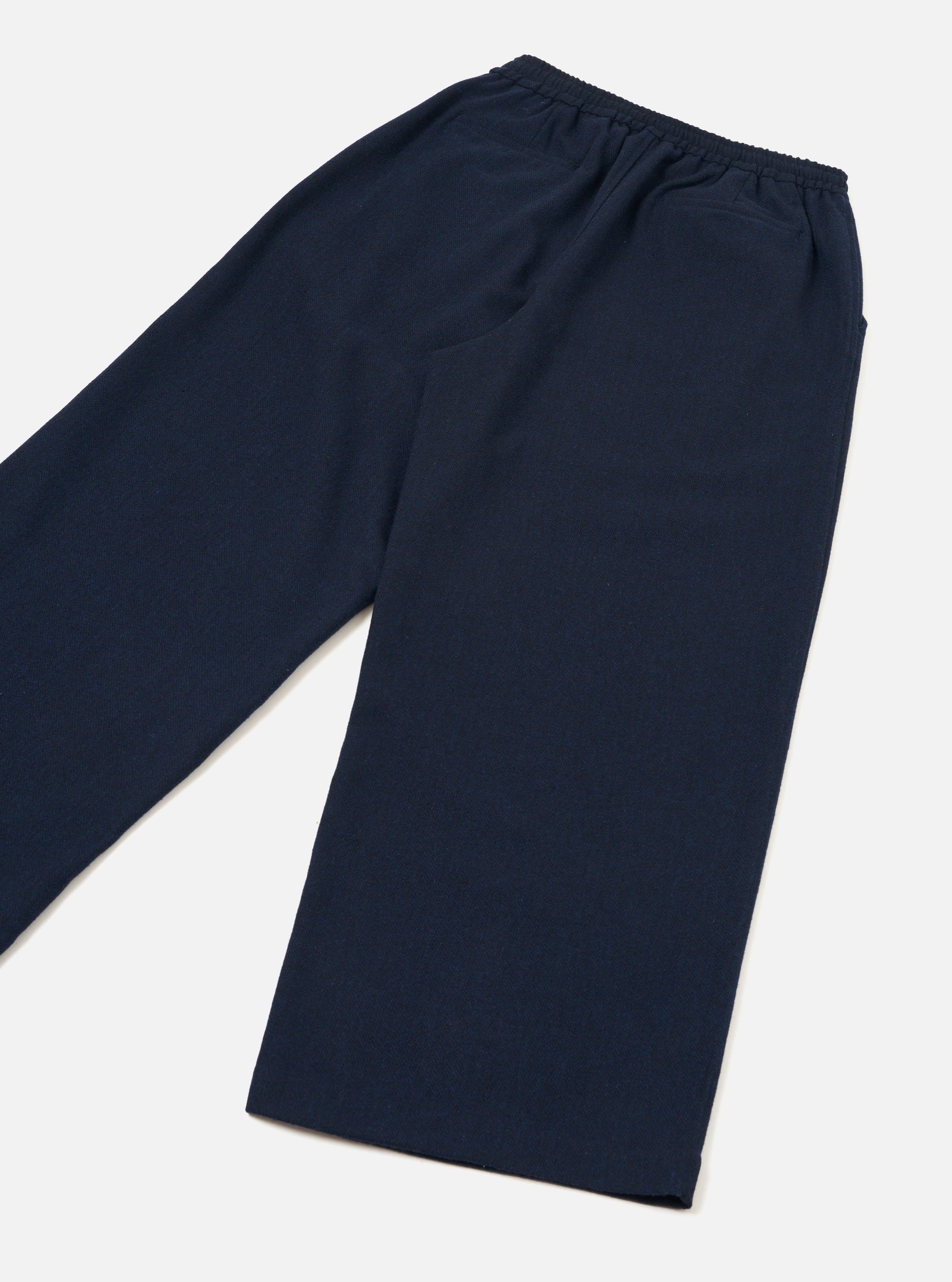 Navy Wool Herringbone Gillespie Pant